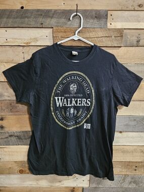 Black 'Walkers' Graphic Short‑Sleeve Tee